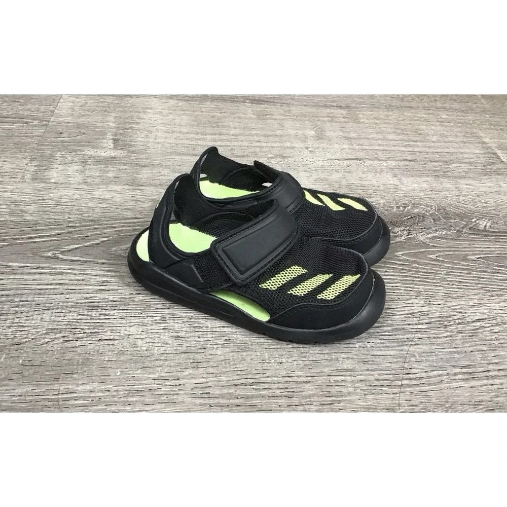 ADIDAS Baby Toddler Size 9 9K FORTASWIM FV8860 SWIM SANDALS Boys Slip On